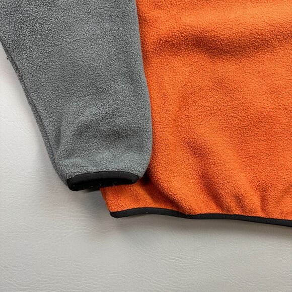 Patagonia Synchilla Snap T Jacket Boys Large Orange Gray 1/4 Snap Fleece 65572 - Picture 10 of 15